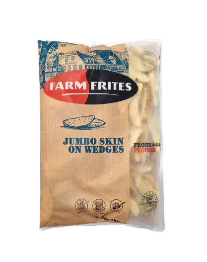 Farm Frites Jumbo Wedges Skin on 2kg X 6 packs